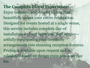 Wedding Florist Service Telford